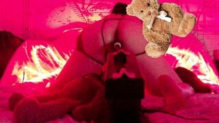 Arabian Snowwhite's curvy body takes a rough pounding with a sex toy in Doggy Style - 3 image