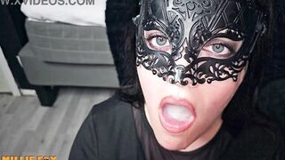 Watch MILF Swallow Massive Load of Cum in Hairy Housewife Style - Close-Up Action - 11 image