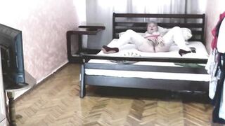 Konstanzia's solo session ends in a wild hairy pussy squirt - 7 image