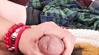 She masturbates me and my penis gets wet with droplets of pleasure. - 9 image