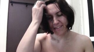Horny Brunette Amateur Films Herself Fucking Guy - 3 image