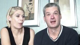 He also likes to blow a cock, the wife doesn't care, the main thing is that she gets fucked by 2 guys