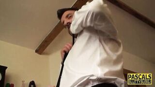 Throat fucked sub milf