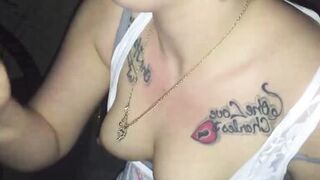 amateur blonde milf sucking big cock in car