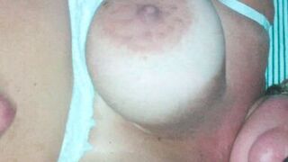 The carnival fantasy was to find the gifted and drag him to our bed. I asked him to cum inside and he cums on my tits.