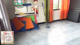 Nude yoga compilation. A woman in panties practices yoga in the gym. My Secret Diary. Long 6