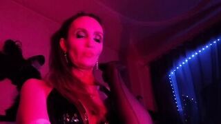 Femdom Mistress Eva Latex Dominatrix Sexy Fetish Big Ass MILF Solo Strap Kink Vinyl Pvc - 3 image