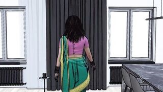 Desi Step Mom aur step son ki chudayi Hindi Sex Video - 5 image