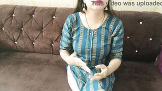 Step brother romance flirt with hot step sister and Real Orgasm During Hard Fucking in Hindi