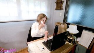 Hot secretary fucks his boss to keep her job. Anal Creampie Toys. - 3 image