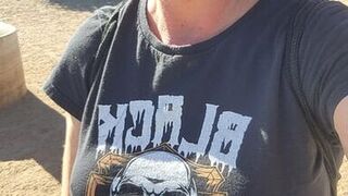 Clit Rubbing Orgasm in the car wash - 1 image