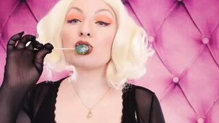 Asmr Video: Lipstick, Mesh Gloves and Lollipop (arya Grander)