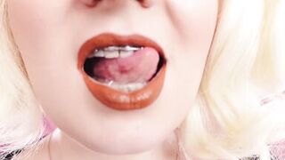 Asmr Video: Lipstick, Mesh Gloves and Lollipop (arya Grander)