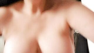 My husband's son waits for his gift in my bedroom