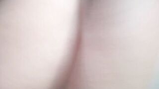 riding my roommie in the living room and cuckold hubby wakes up and takes a look and film how another man creampies me