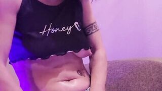 Let's rub oil on my body while I strip down for you