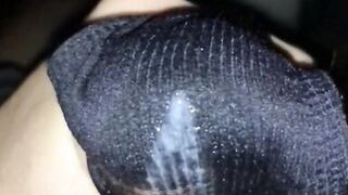 Wife gave used wet panties to masturbate and cum on it - 11 image