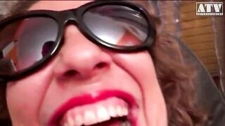 Home cheating with Marina a slutty Italian mature with dark