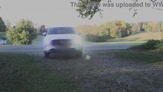 Trixie rubs one out in the parking lot - 3 image