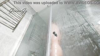 fluffy bush in the shower