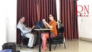 Monday in the office. Employee without panties. Tease, lick pussy, suck dick in the office. Naughty office. c11