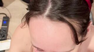 Sexy Devil wants and gets a huge cum facial