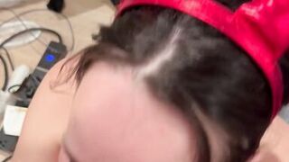 Sexy Devil wants and gets a huge cum facial