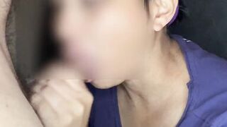 Asian slut socks on white cock