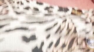 Horny milf plays in bar bathroom