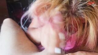 For the First Time I Do a Stepson Hairjob, Cum on My Hair