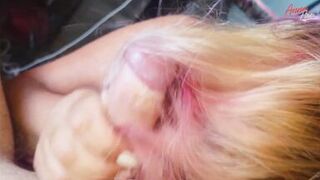 For the First Time I Do a Stepson Hairjob, Cum on My Hair