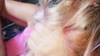 For the First Time I Do a Stepson Hairjob, Cum on My Hair