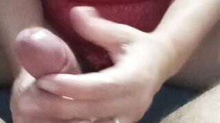 Married big wet pussy massages with oil on the cock of the husband, who gets horny sends hot wife sits on the roll and enjoys a lot - 7 image