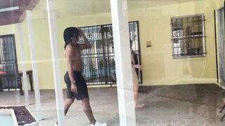White Wives Matter 8 - Cheating blonde wife fucking her sweaty new black pool guy who fucks way too fast - 3 image