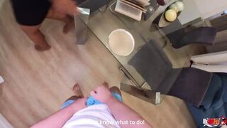 I took Viagra by mistake and my stepmother asks me to close my eyes! So that she can help me! But how?