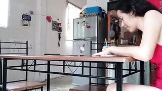 Stepdad interrupts my work, old pervert makes me suck dick, don't squirt your cum in my mouth! - 2 image