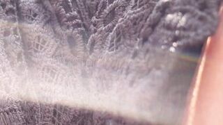 Wife fingered on the terrace - the foreplay