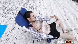 Lame Labor Day Turns Lustful On Public Beach Serena Santos, Johnny Love