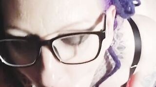 POV Cock sucking bbw milf real British Couple