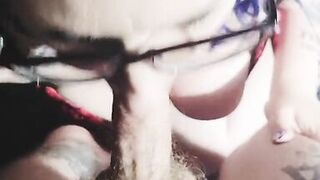 POV Cock sucking bbw milf real British Couple