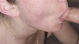 Choking on a hard cock and swallowing a load of cum - Mama_Foxx94 - 2 image
