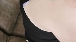 Choking on a hard cock and swallowing a load of cum - Mama_Foxx94