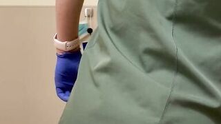 Nurse slut hole stuffed for her work shift