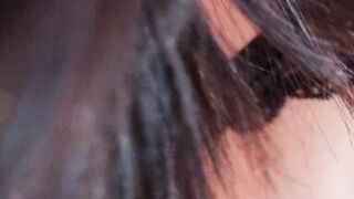 gorgeous amateur milf does a striptease and then gives a nice blowjob