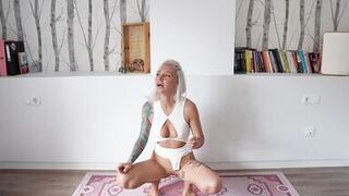 Naked Yoga - Stretching Our Bodies and Her Pussy