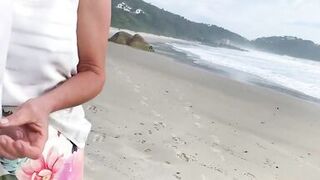 After anal sex with this milf, I cum in front of everyone