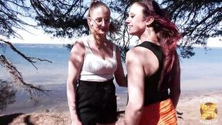 Arianna and Angelina, cunnilingus, rimming and threesome fucking