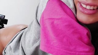 Latina asks me to cum inside and moans to the camera