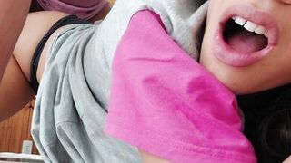 Latina asks me to cum inside and moans to the camera