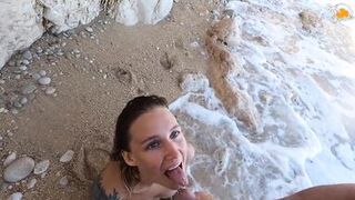 Just another perfect public beach to fuck on - amateurs from Poland